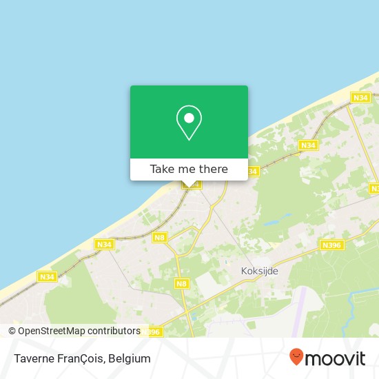 Taverne FranÇois map