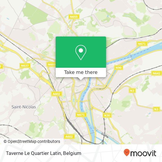 Taverne Le Quartier Latin map