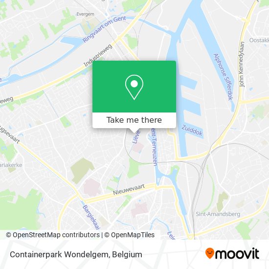 Containerpark Wondelgem map