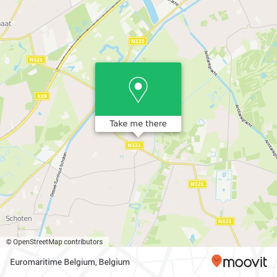 Euromaritime Belgium map