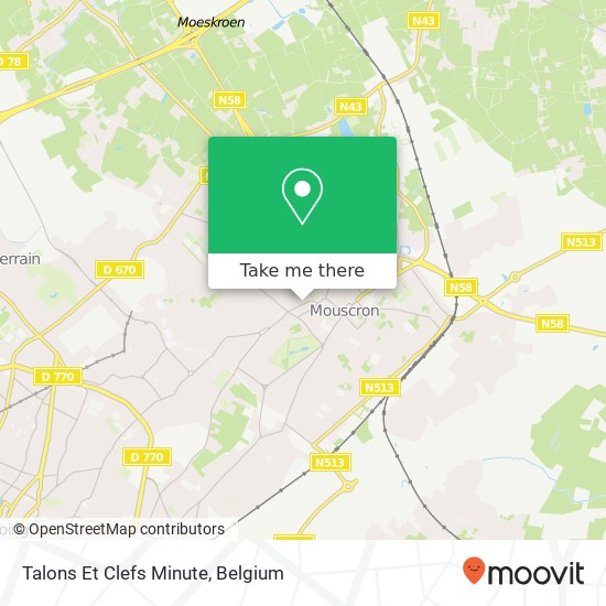 Talons Et Clefs Minute map