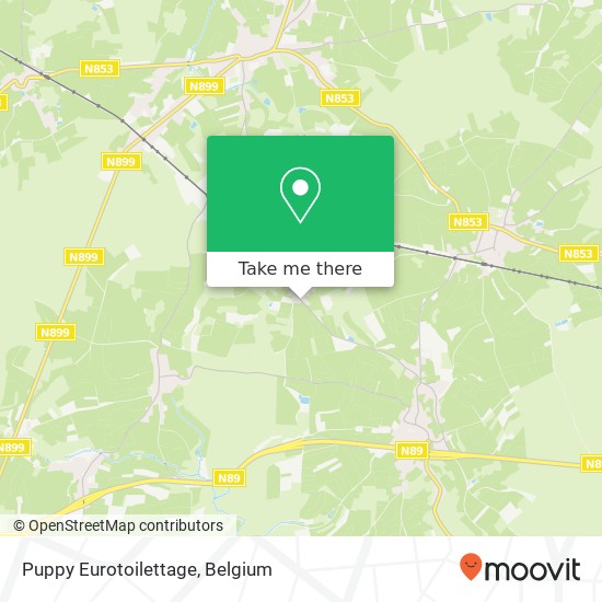 Puppy Eurotoilettage map
