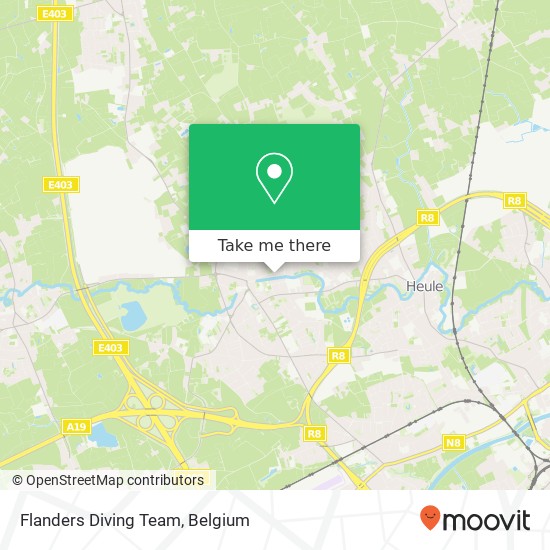 Flanders Diving Team map