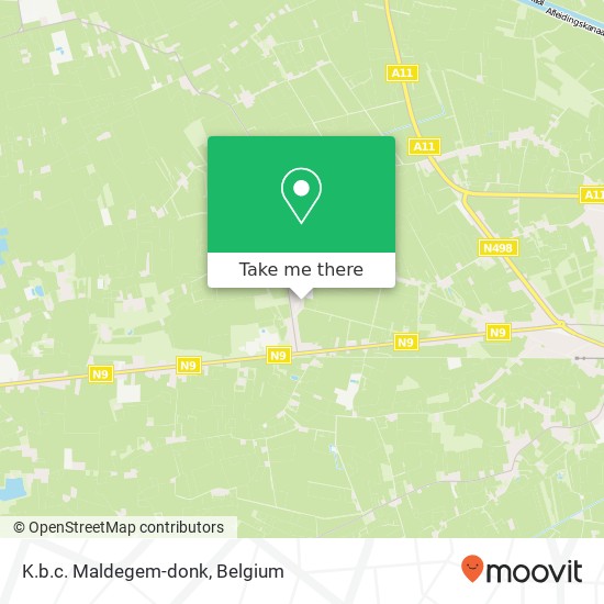 K.b.c. Maldegem-donk map