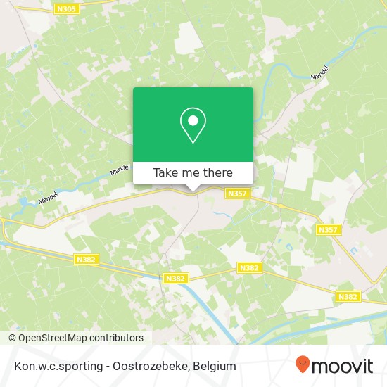 Kon.w.c.sporting - Oostrozebeke map