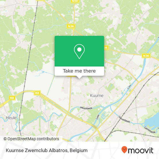 Kuurnse Zwemclub Albatros map