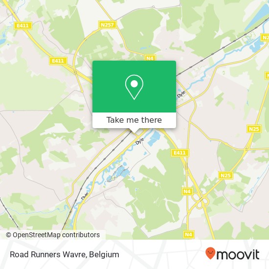 Road Runners Wavre map