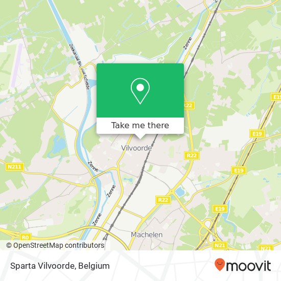 Sparta Vilvoorde map