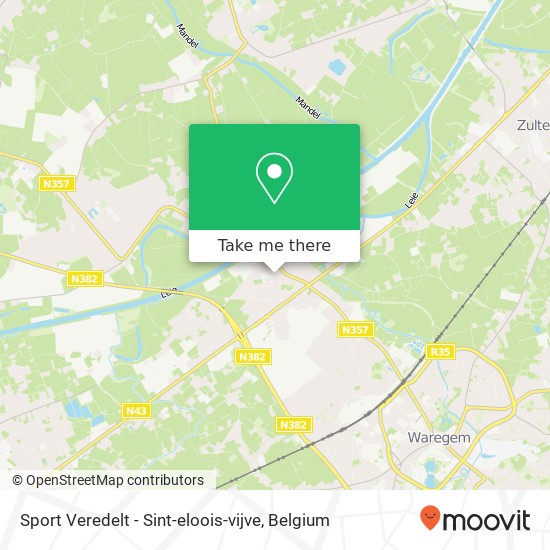 Sport Veredelt - Sint-eloois-vijve map