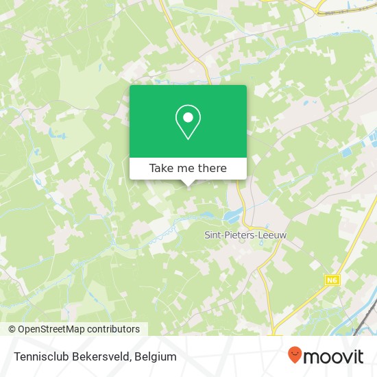 Tennisclub Bekersveld map