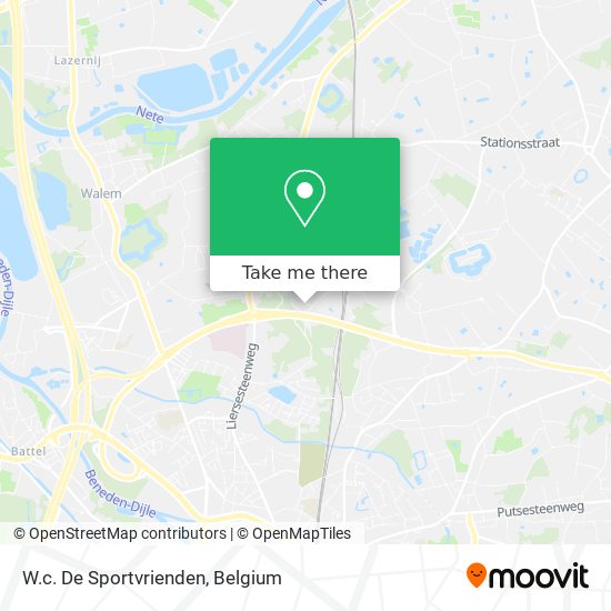 W.c. De Sportvrienden plan