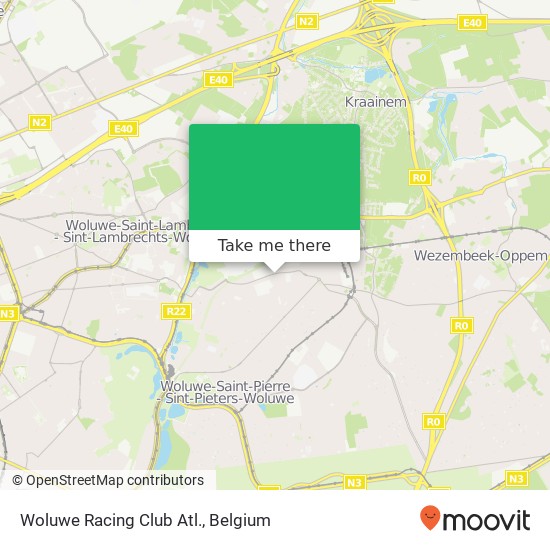 Woluwe Racing Club Atl. map