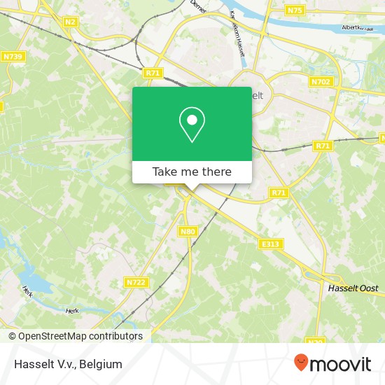 Hasselt V.v. map