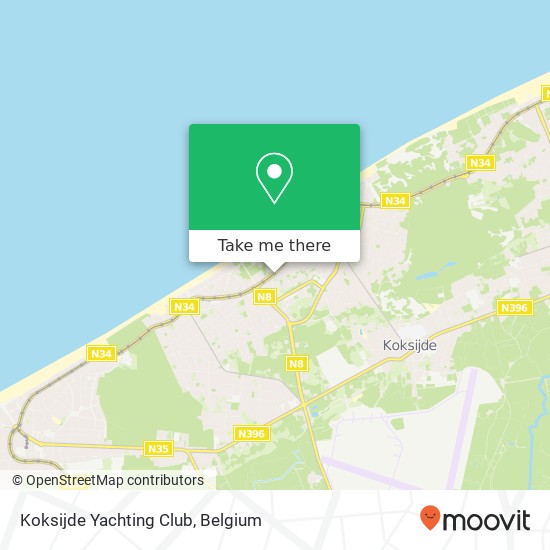 Koksijde Yachting Club map