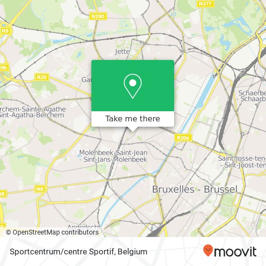 Sportcentrum/centre Sportif map