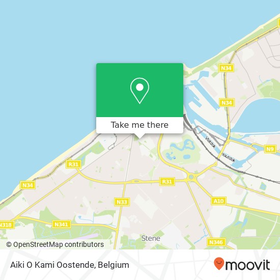 Aiki O Kami Oostende map