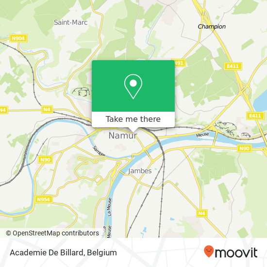 Academie De Billard map