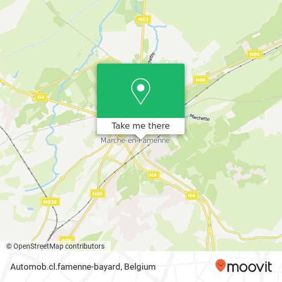 Automob.cl.famenne-bayard map