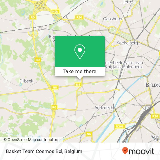 Basket Team Cosmos Bxl map