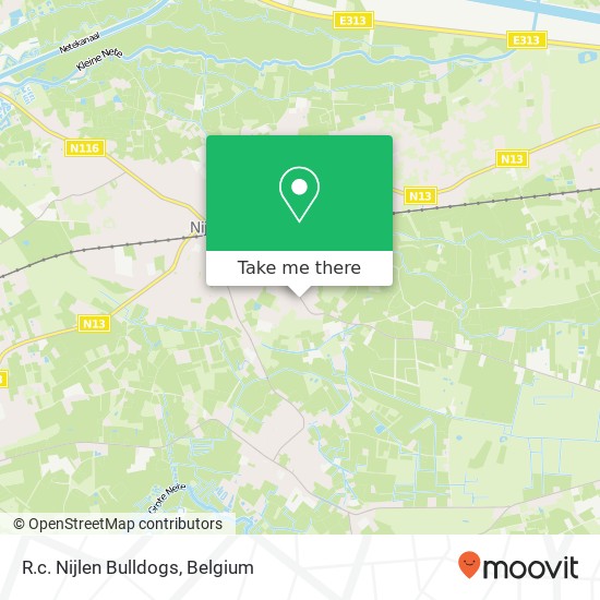 R.c. Nijlen Bulldogs map