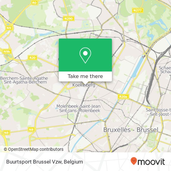 Buurtsport Brussel Vzw map