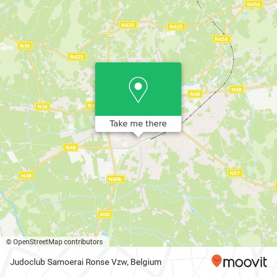 Judoclub Samoerai Ronse Vzw map