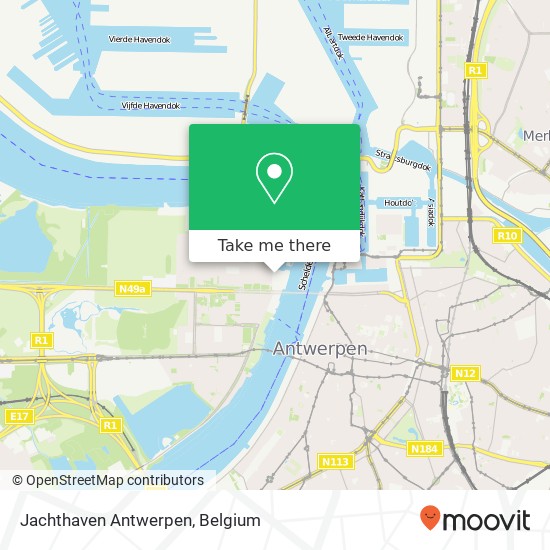 Jachthaven Antwerpen map