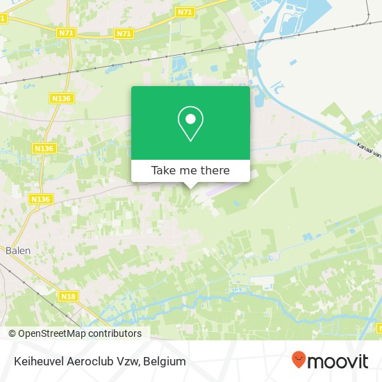 Keiheuvel Aeroclub Vzw map