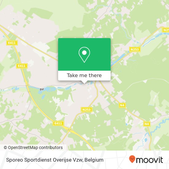 Sporeo Sportdienst Overijse Vzw map