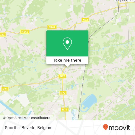 Sporthal Beverlo map