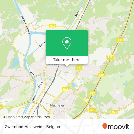 Zwembad Hazeweide map