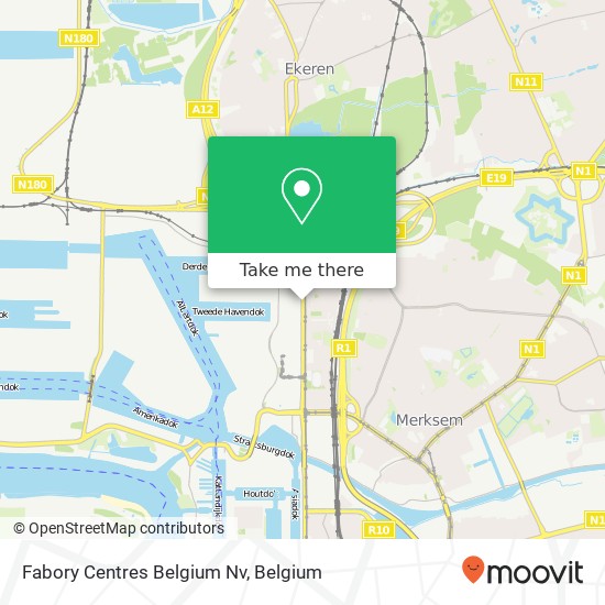 Fabory Centres Belgium Nv map