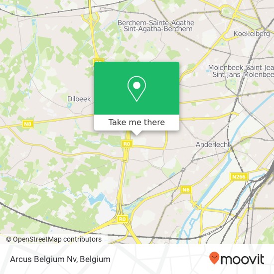 Arcus Belgium Nv map