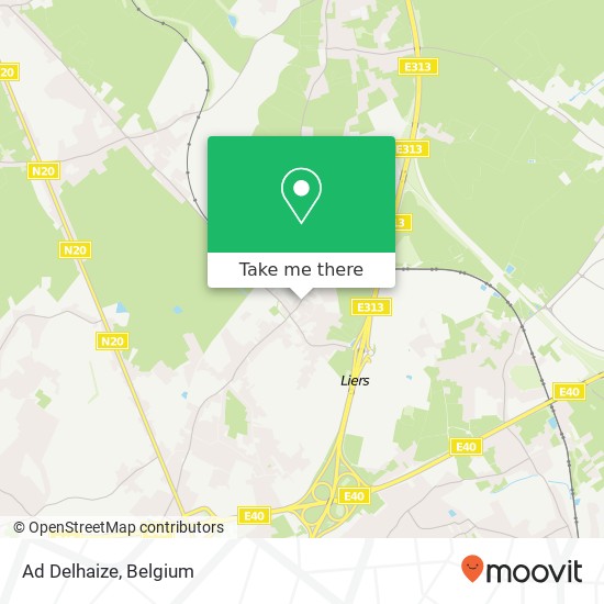 Ad Delhaize map