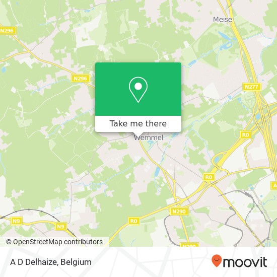 A D Delhaize map