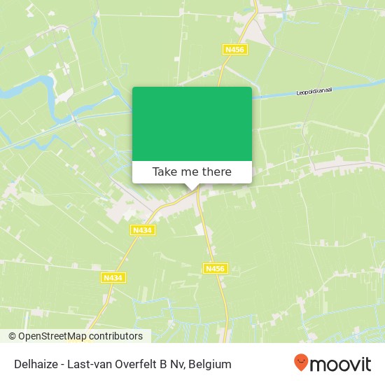 Delhaize - Last-van Overfelt B Nv map