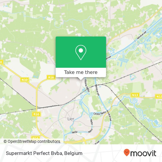 Supermarkt Perfect Bvba map