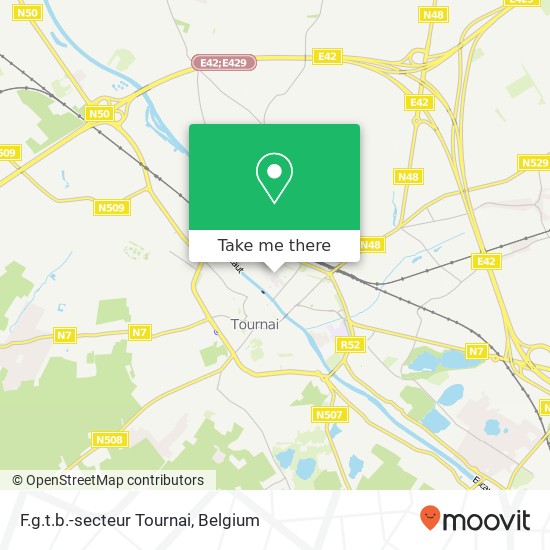 F.g.t.b.-secteur Tournai map