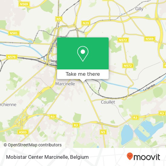 Mobistar Center Marcinelle map