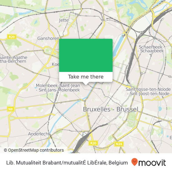 Lib. Mutualiteit Brabant / mutualitÉ LibÉrale map