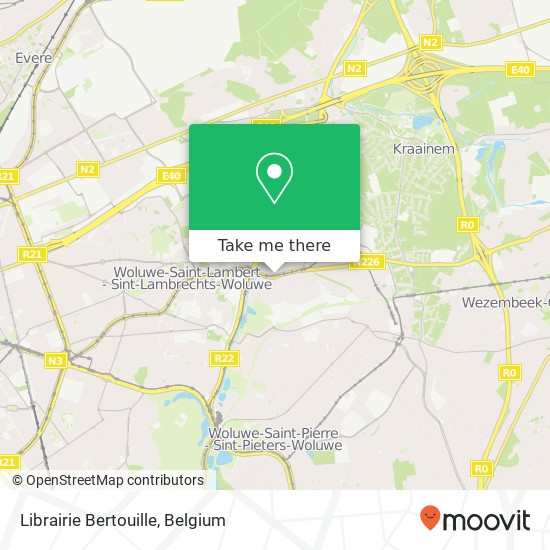 Librairie Bertouille map