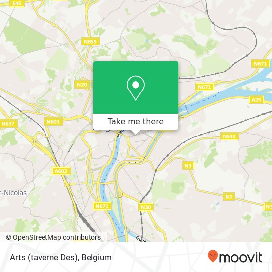 Arts (taverne Des) map