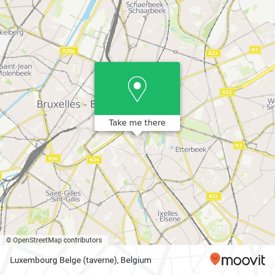 Luxembourg Belge (taverne) map