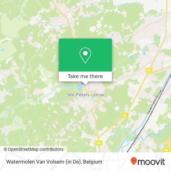 Watermolen Van Volsem (in De) plan