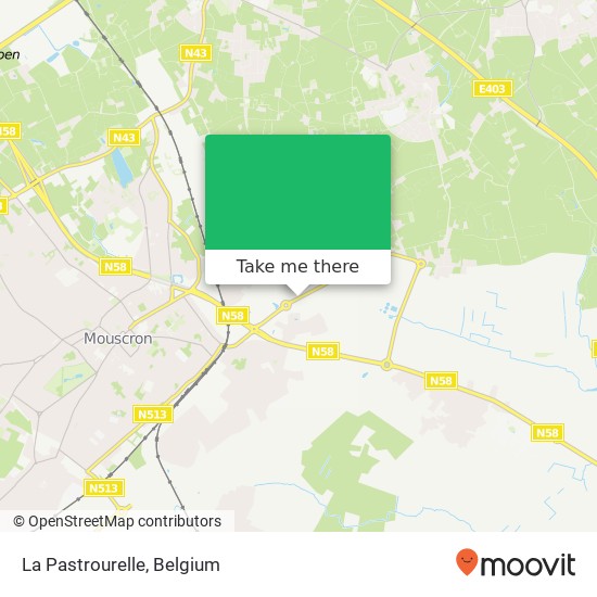 La Pastrourelle map
