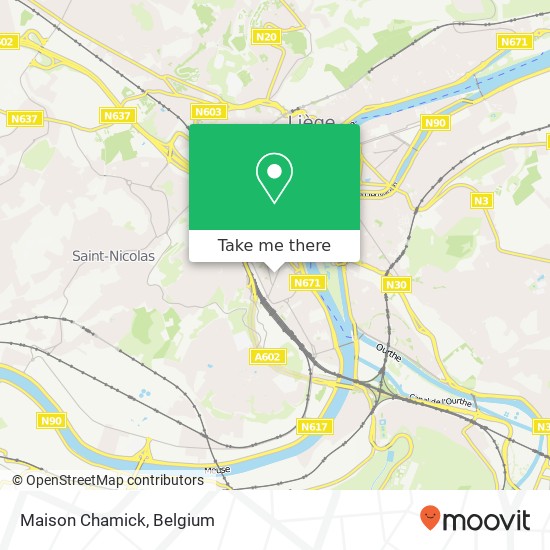 Maison Chamick map