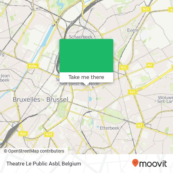 Theatre Le Public Asbl map