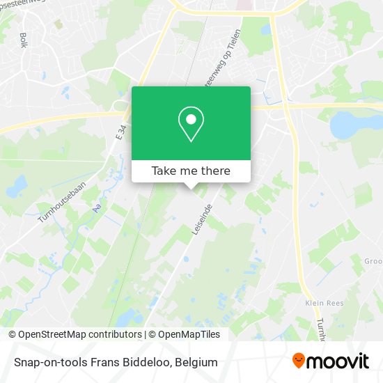 Snap-on-tools Frans Biddeloo map