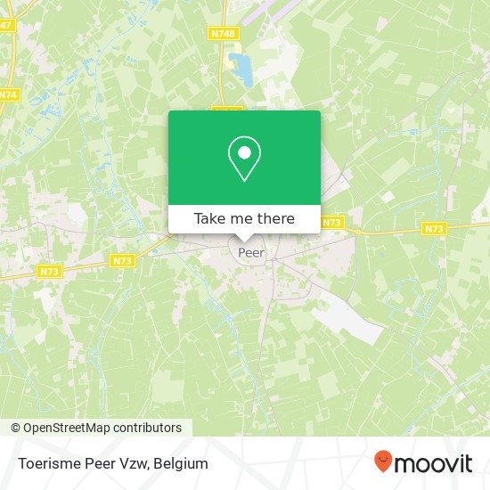 Toerisme Peer Vzw map