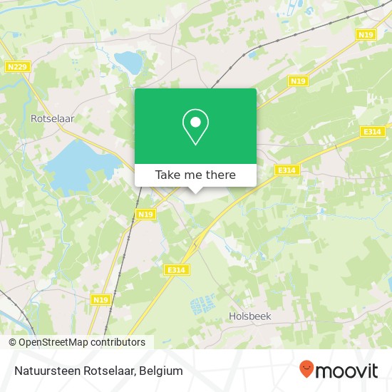 Natuursteen Rotselaar map